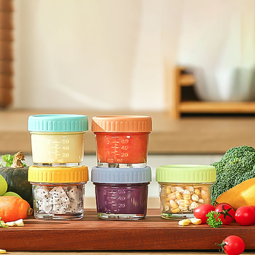 Baby Food In Jars - 6pcs Mason Jar Glass Baby Food