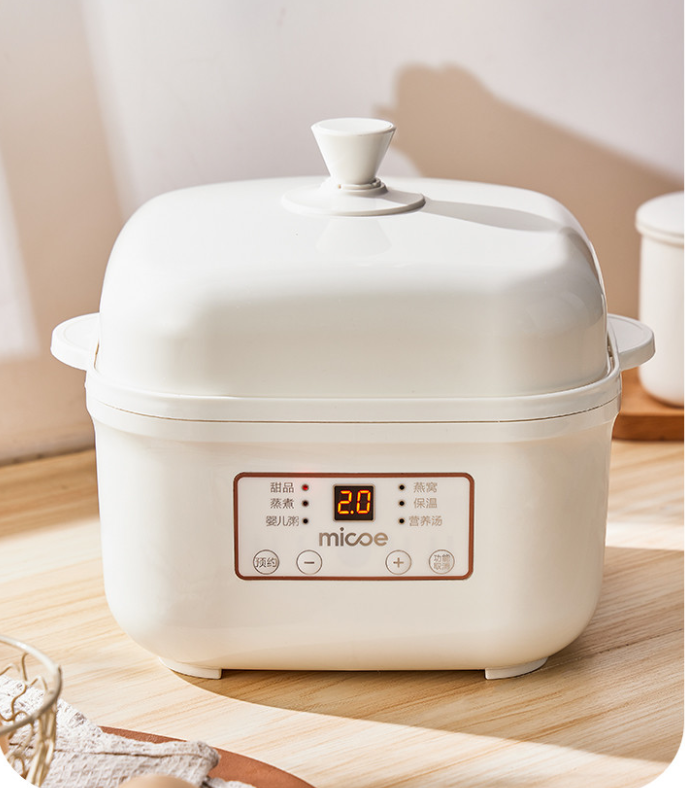 Baby Food Stew - Household Ceramic Electric Stew Cup, Water