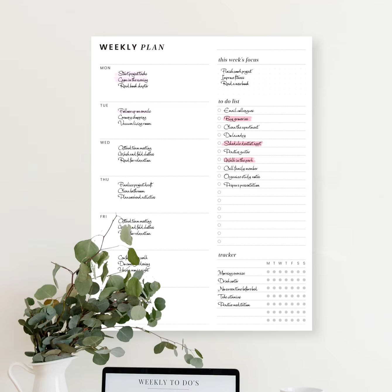 Weekly Planner Notepad, Undate - Baby Food List 评论和价格
