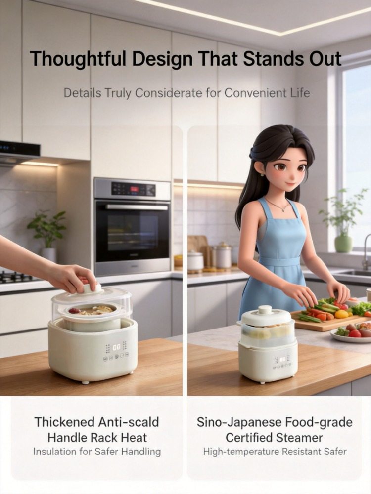 220V Small Electric Cooker, Ba - Baby Food Stew 评论和价格