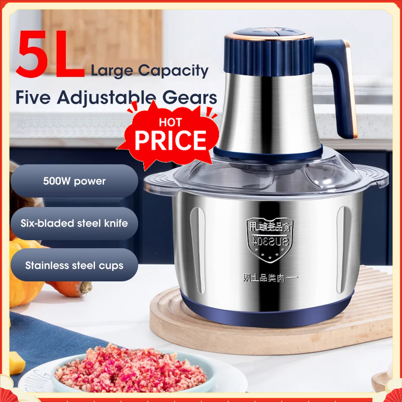 5L Electric Meat Grinders 304  - Baby Food Vegetables 评论和价格