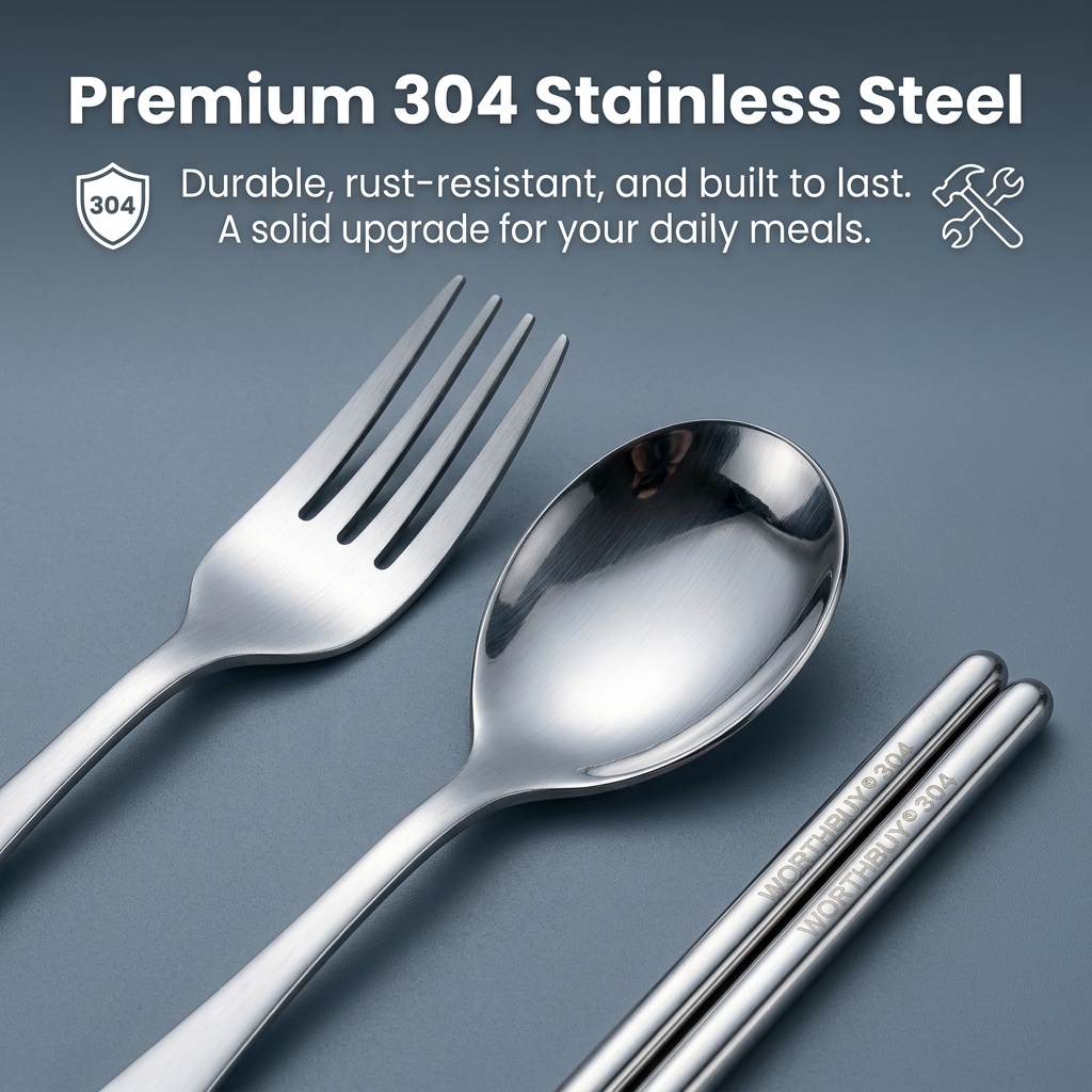 Portable Cutlery Set Stainless - Weaning Spoon Set 评论和价格