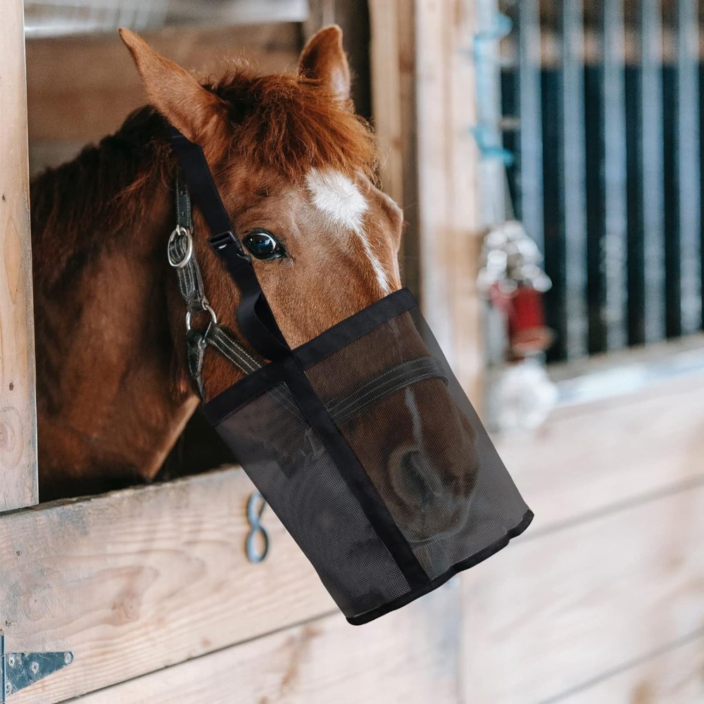 Multi-color Leak-Proof Horse F - Mesh Feeder Bag 评论和价格