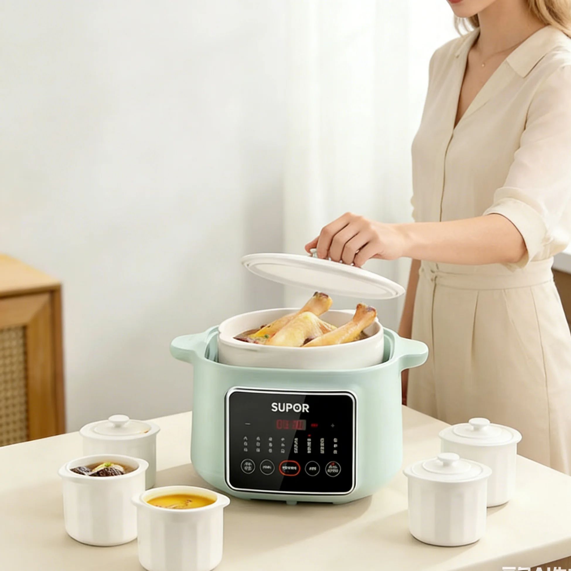 SUPOR Ceramic Multi-Functional - Baby Food Stew 评论和价格