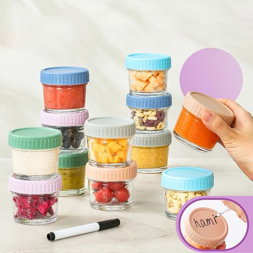 6pcs Mason Jar Glass Baby Food - Baby Food In Jars 评论和价格
