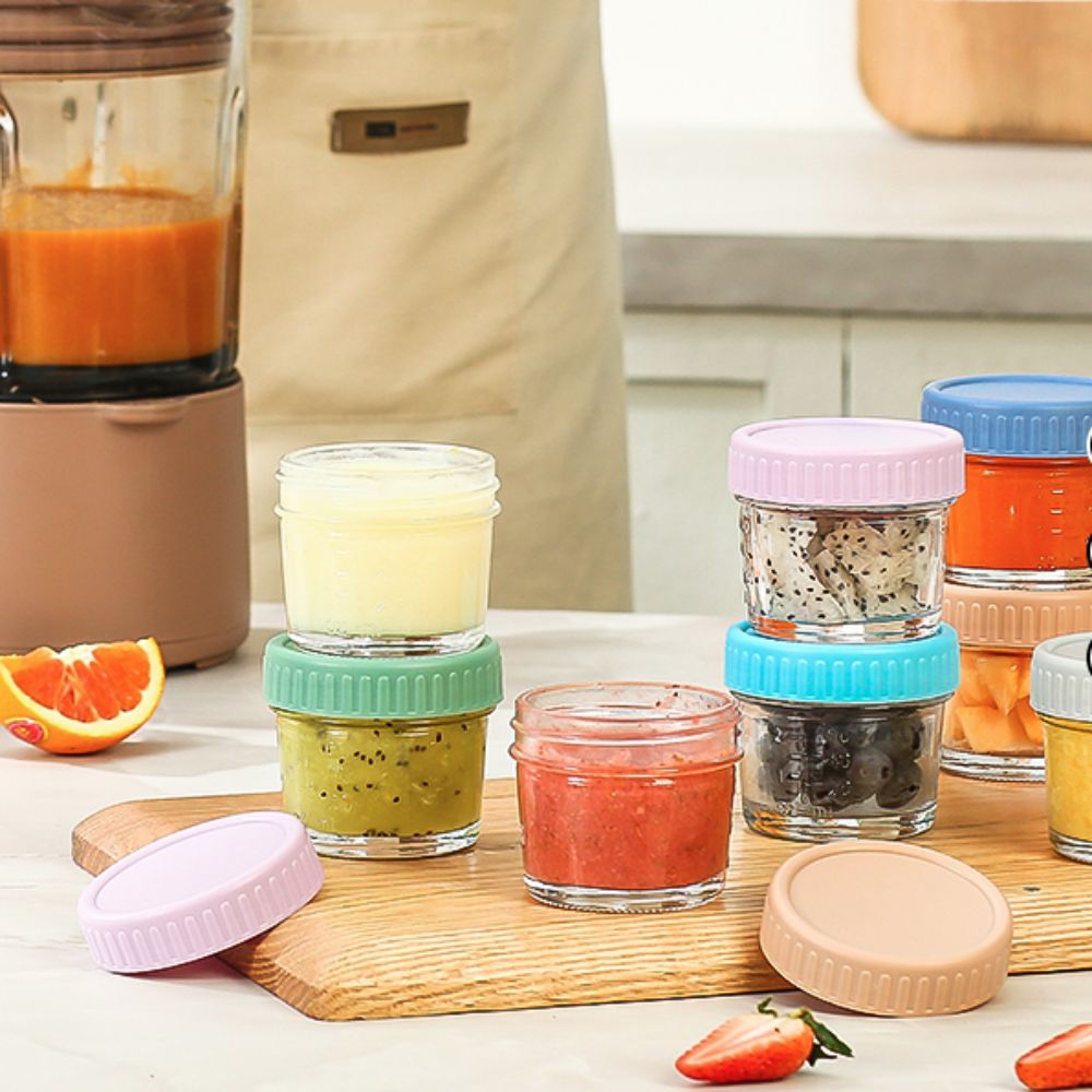 6pcs Mason Jar Glass Baby Food - Baby Food In Jars 评论和价格