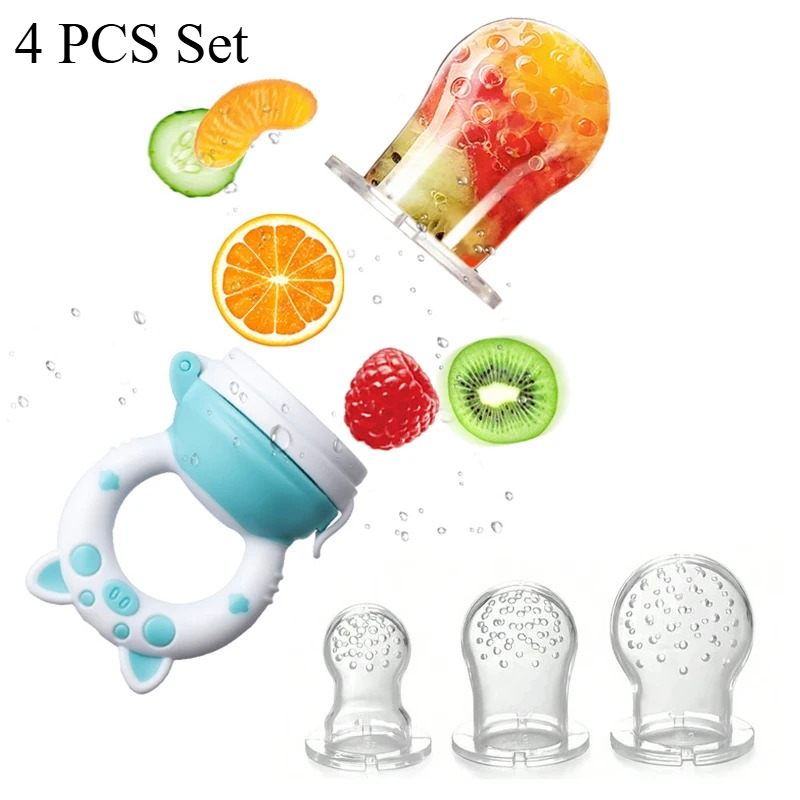4pcs/set Silicone Fruit & Vege - Baby Food Quantity 评论和价格