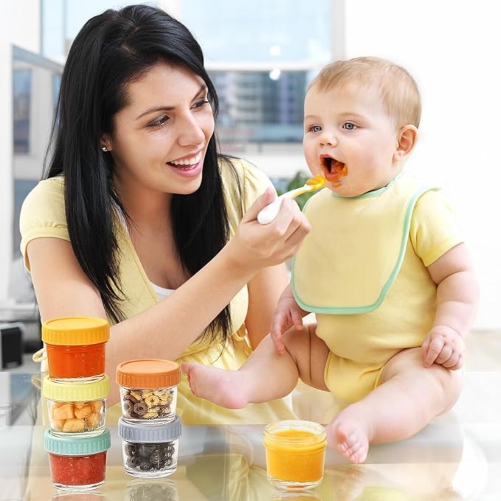 6pcs Glass Baby Food Jar Reusa - Baby Food In Jars 评论和价格