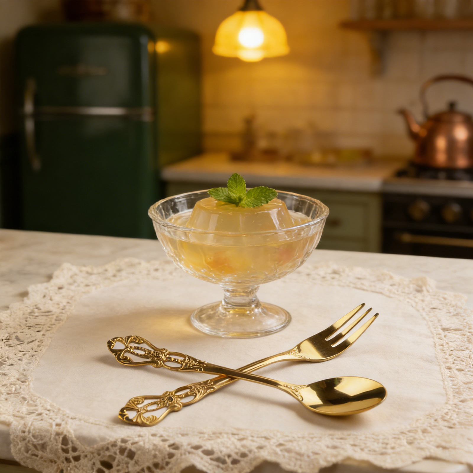 1 Pair Vintage Gold Spoon Fork - Weaning Spoon Set 评论和价格