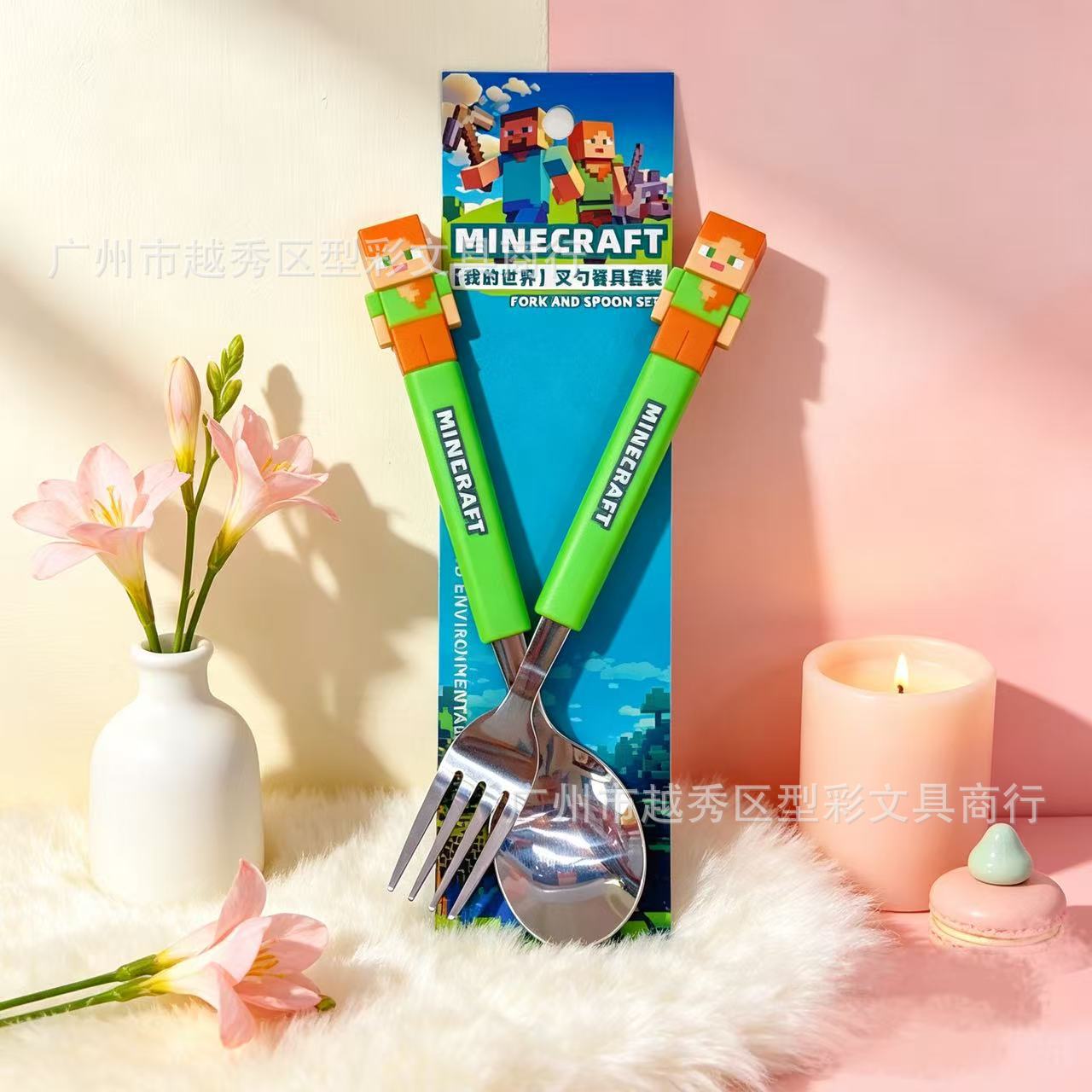 Kids Funny Fork Spoon Set ABS  - Weaning Spoon Set 评论和价格