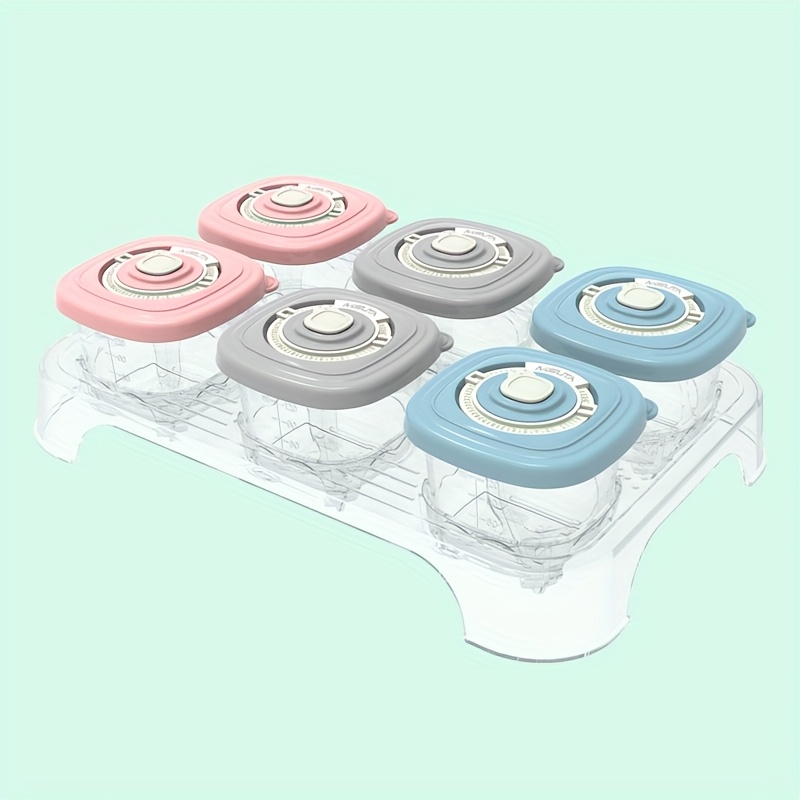 6pcs Sealed Lid Portable Baby  - Baby Food On The Go 评论和价格