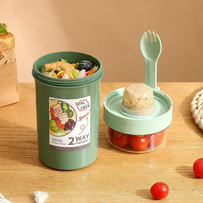 Bento Lunch Box Salad Oatmeal  - Weaning Spoon Set 评论和价格