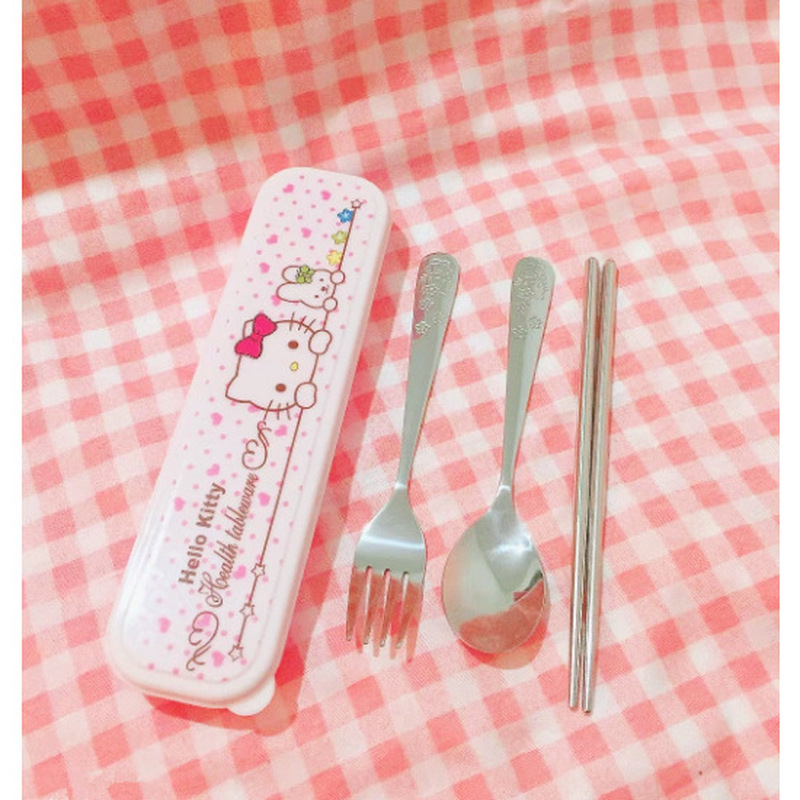 Hello Kitty Stainless Steel Sp - Weaning Spoon Set 评论和价格