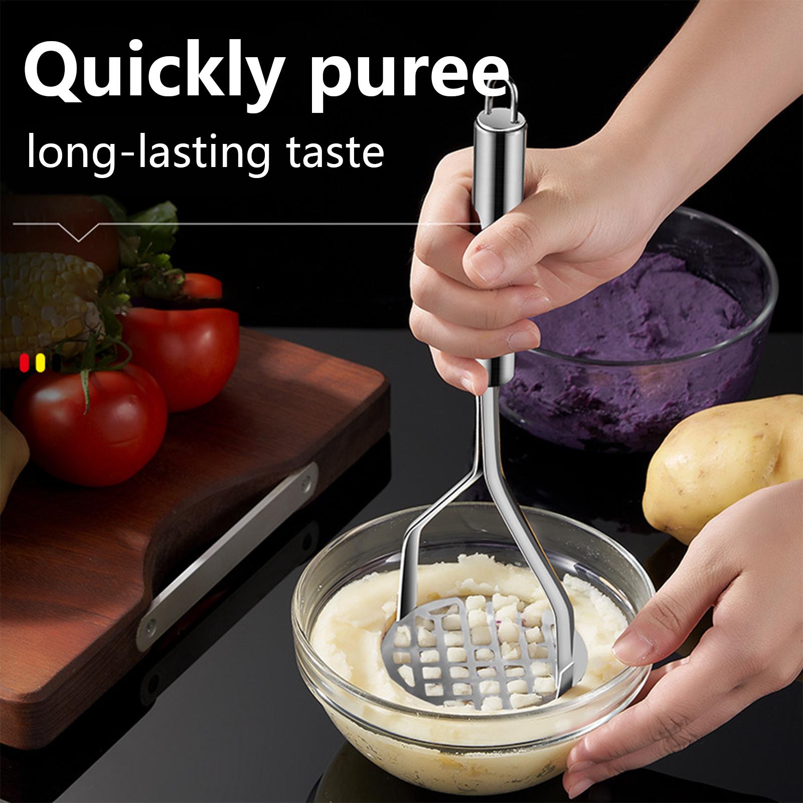 Stainless Steel Potato Masher  - Baby Food Vegetables 评论和价格