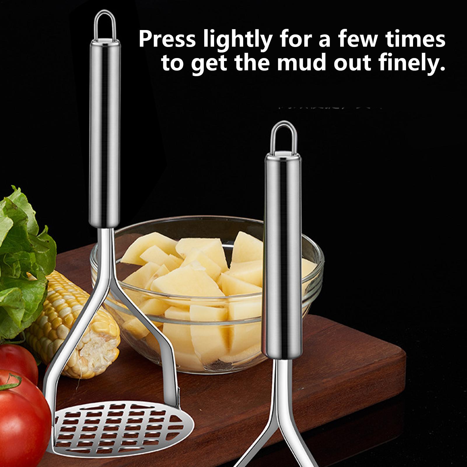 Stainless Steel Potato Masher  - Baby Food Vegetables 评论和价格