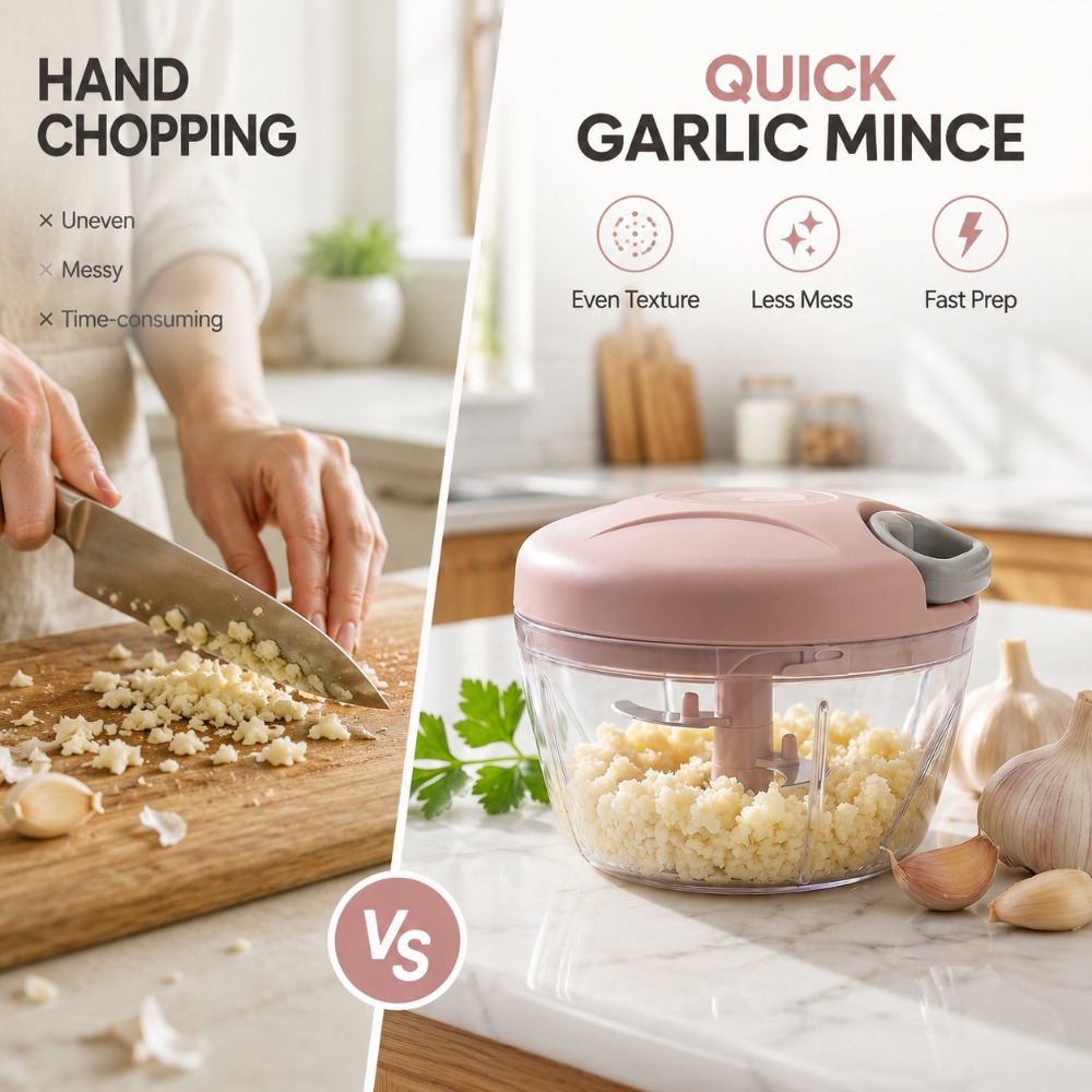 Manual Pull String Garlic Minc - Baby Food Vegetables 评论和价格