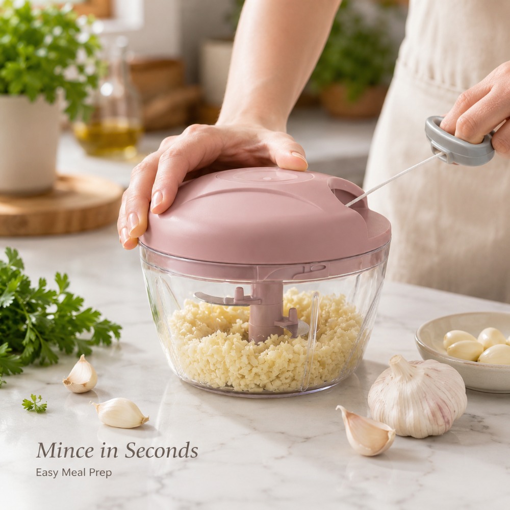 Manual Pull String Garlic Minc - Baby Food Vegetables 评论和价格