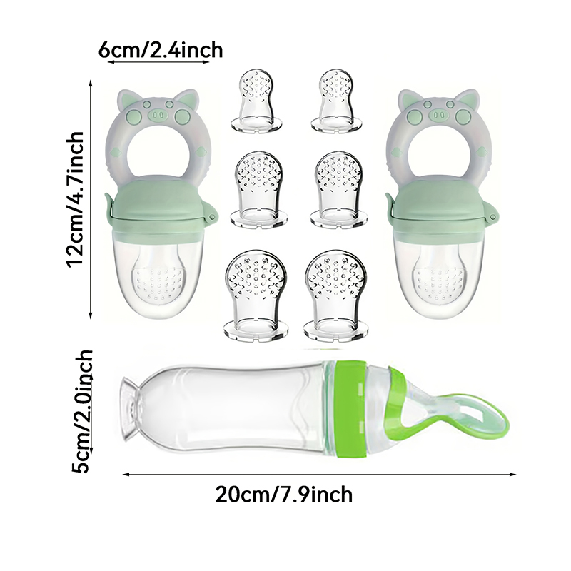 9pcs Feeding Cutlery:1 Silicon - Baby Food Vegetables 评论和价格