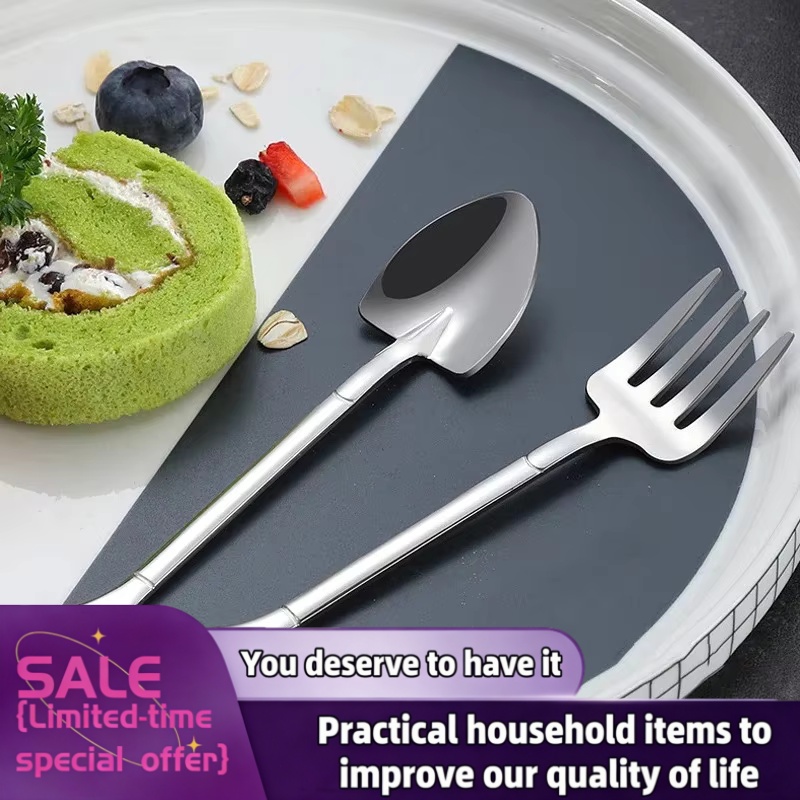 Thick Shovel Spoons Stainless  - Weaning Spoon Set 评论和价格