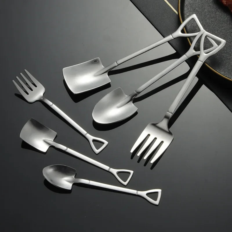 Thick Shovel Spoons Stainless  - Weaning Spoon Set 评论和价格